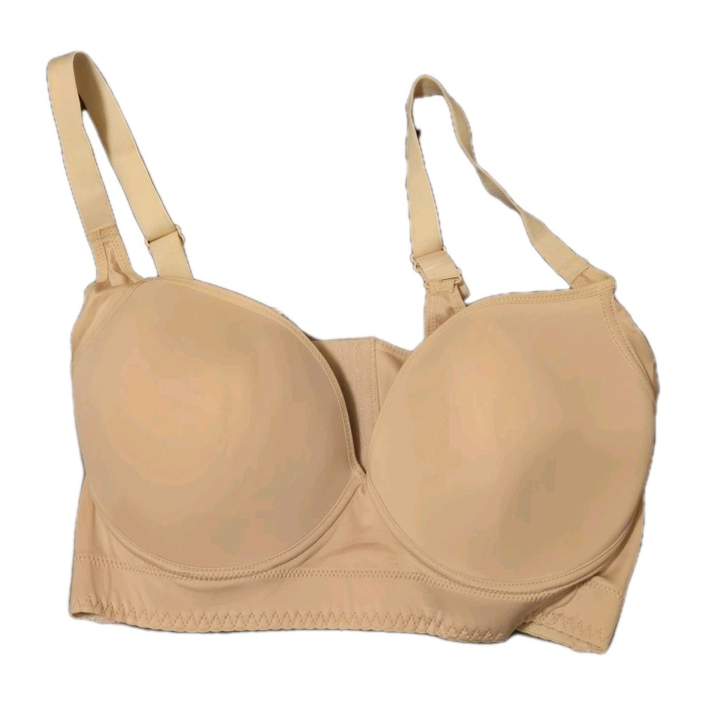 NWT Shapedly Wireless Full Coverage Bra Pink 40F 90F High Support‎ Comfort